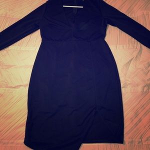 Choker bodycon asymmetrical dress